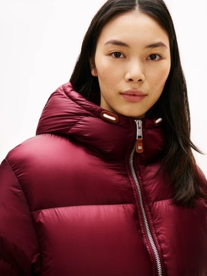 Tommy Hilfiger Kadın / Kız Bordo Tommy Hilfiger Super Lıght Hw Down, Xıh Bordo Kadın Mont