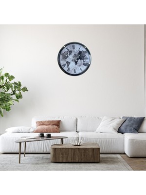 Hace Bazaar Krom Atlas Legacy 52 x 52 cm Duvar Saati -Hcb