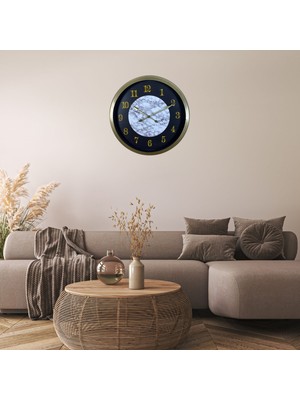 Nemere Eskitme Noble 60 x 60 cm Metal Duvar Saati