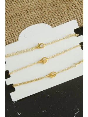 Hace Bazaar 3 Adet Papatya Trend Zincir Bileklik