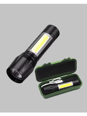 MiraLive 4 Mod Şarjlı Işıldak | Ultra Güçlü Cree LED | Su Geçirmez Alüminyum Gövde