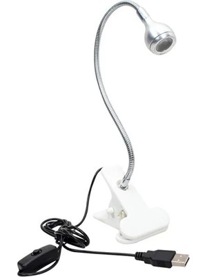 TeknoKapsül Powermaster Cob LED 5 Volt USB Beyaz Masa Lambası