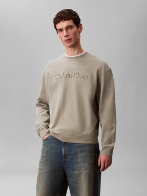 Calvin Klein Erkek Yeşil Calvin Klein Eu Sportswear Graphı, Pez, S Yeşil Erkek Sweatshirt