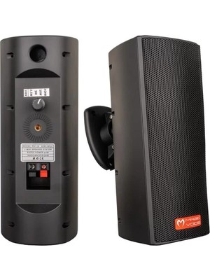 TeknoKapsül Magicvoice Mv-26 2x7,5 cm 50W 3 Yollu Siyah Sütun Hat Trafolu Hoparlör 2'li Takım