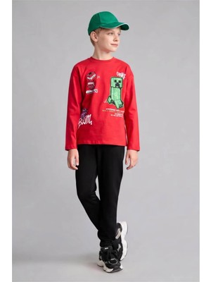 Defacto Regular Fit Siyah Erkek Çocuk Eşofman Altı H9195A8/BK81