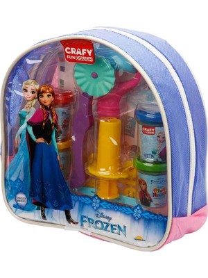 NW NessiWorld Crafy Frozen Sırt Çantalı Oyun Hamuru Seti 200 Gr. 18 Parça