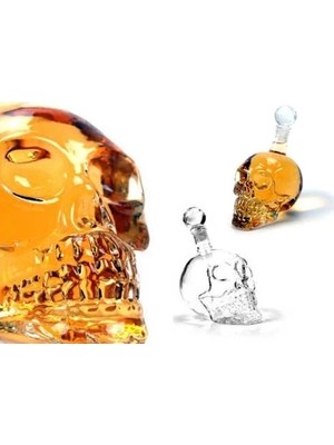 Yn Crystal Head Kuru Kafa Cam Şişe 350 ml Yn Najmaddin