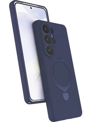 Ankaverse®  Samsung Galaxy S26 Ultra Regal Magsafe Standlı Kapak - Lacivert