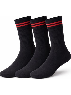 Sky Socks 3’lü Pamuklu Tabanaltı Havlu Kalın Erkek Spor Çorap