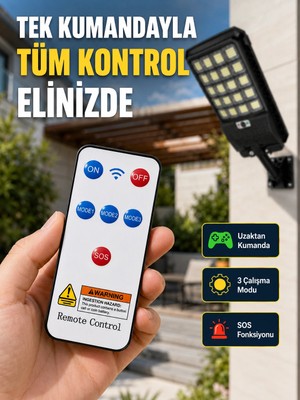 Hobilinka Güneş Enerjili LED Duvar ve Direk Lambası Suya Dayanıklı Akıllı Aydınlatma
