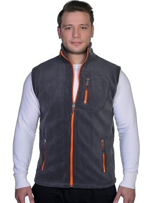 Hepta Collection Genius Store Erkek Outdoor Spor Yelek 3 Cepli Yelek (Füme, S)