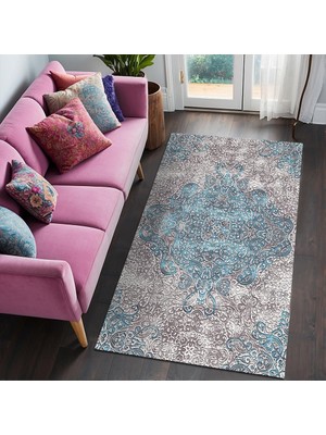 Depoba Mesty Kadife Kaymaz Pamuk Tabanlı Yıkanabilir Antibakteriyel Salon Halısı 200X300
