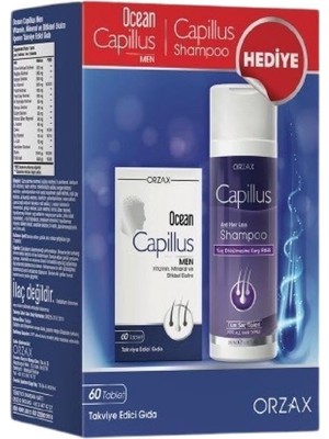 Ocean Capillus Men 60 Tablet + Capillus Şampuan 200 ml Hediyeli