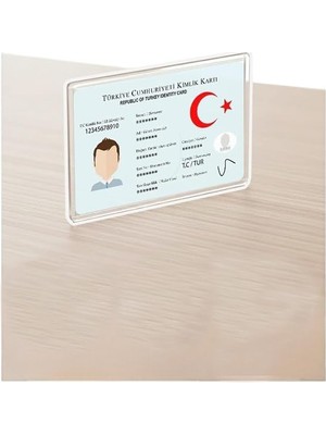 Hepta Collection Kimlik Ehliyet Kabı Şeffaf 1 Adet Yumuşak Esnek Şeffaf Kırılmaz Kredi Kartı Koruyucu Kart Kılıfı Kar