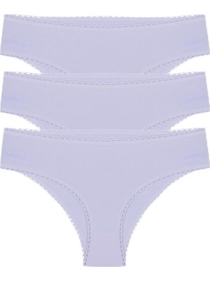 Hepta Collection Cotvie Lila Pamuklu Slip 3'lü Set Külot