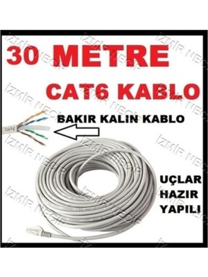 Hepta Collection 30 Metre 30MT M Internet Kablosu Kalın Cat6
