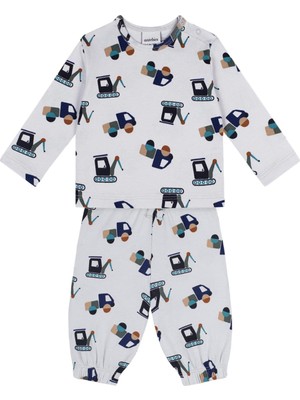 Antebies Inşaat Ekibi Uzun Kollu Tshirt Pantolon Set Lacivert