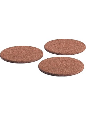 Ikea Heat 3'lü Set Mantar Tencere Altlığı 19 cm Çapında Mantar Altlık