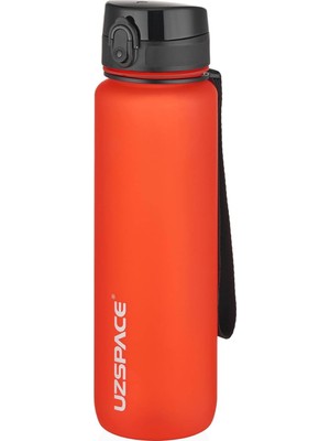 Uzspace Büyük Boy 28 cm 1000 ml 1 Litre Su Matarası 14 Renk Fiftyfifty Softtouch Fantasyred