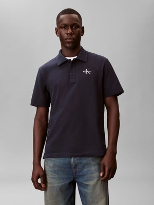Calvin Klein Erkek Lacivert Calvin Klein Ss Easy Monologo Cas, Cef Lacivert Erkek Polo
