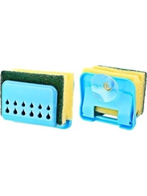 CATEKSSS Vantuzlu Bulaşık Süngeri Askısı Sponge Hanger Altın