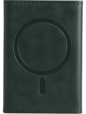 TeknoKapsül Joko Tema Magsafe Deri Kartlık - Yeşil