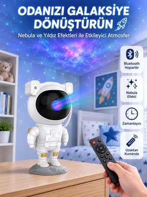 Nemere İthalat Dekoratif ve Fonksiyonel Astronot Projeksiyon Aydınlatma Nemere Ithalat