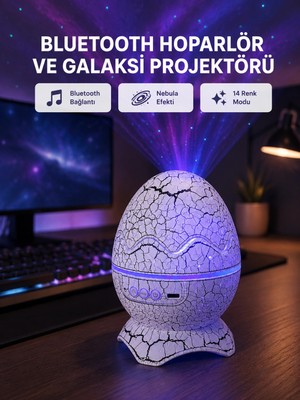 Urfakent Dinozor Yumurta Gece Lambası Projektör – 14 Renk Seçeneği