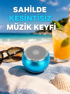 Urfakent Taşınabilir Mini Bluetooth Hoparlör 9m Menzil Dahili Mikrofon Yeni Nesil