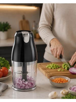 Beruflic 1.5 Litre Elektrikli Doğrayıcı 4 Bıçaklı Paslanmaz Çelik Rondo