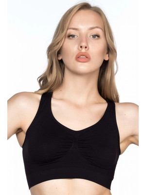 Hace Bazaar Marsilyan™ Siyah Mı  4001 Soft Sporcu Büstiyer