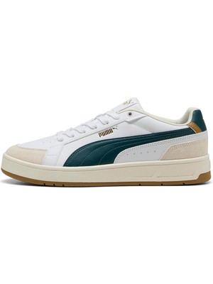 Hepta Collection Unisex Yetişkin Court Classico Sport Spor Ayakkabı White- Terrain-Gold 43