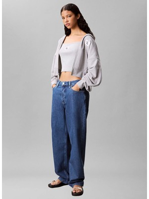 Calvin Klein Jeans Gri Kadın Sweatshirt LV047C216GP79