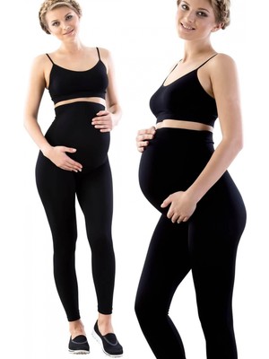 Hace Bazaar Marsilyan™ Siyah Mı  5400 Seamless Soft Hamile Tayt