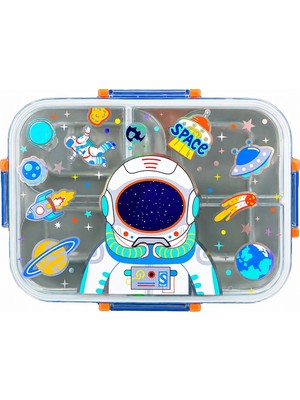 Dream Vest Astronot 2 Çelik Beslenme Kabı Çok Renkli (U)