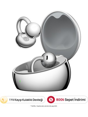 Huawei Freeclip 2s- Uzay Grisi, Açık Kulak Tasarımlı Bluetooth Kulaklık, Hafif Tasarımla Gün Boyu Rahat Kullanım, Toza ve Suya Dayanıklık, (Huaweı Türkiye Garantili)