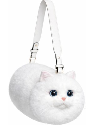 Dream Vest Kedi El Çantası Beyaz (K)