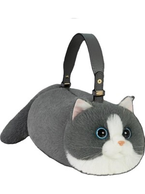 Dream Vest Kedi El Çantası Gri (K)