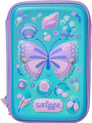 Smiggle Spectacular Üç Bölmeli Sert Kalem Kutusu Leylak 456961