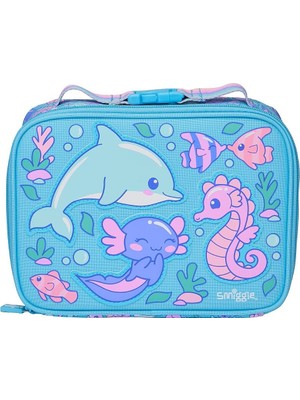 Smiggle Little Journeys Mini Kare Beslenme Çantası Aqua 458129