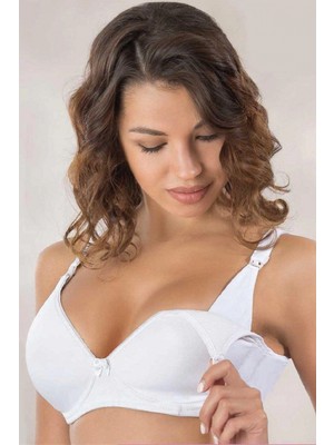Hace Bazaar Marsilyan™ Beyaz Mı  166 C Balenli Pedli Emzirme Sütyen