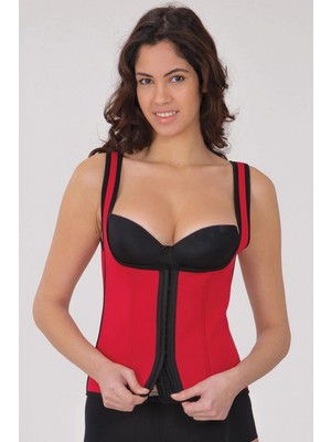 Hace Bazaar Marsilyan™ Standart Mı  9173 Agraflı Göğsü Açık Atlet Korse