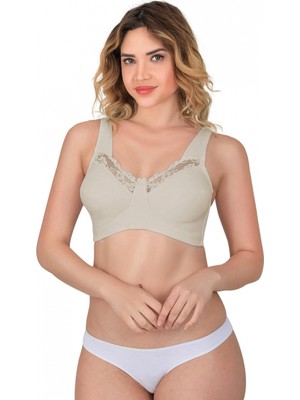 Hace Bazaar Marsilyan™ Ten Mı  181 B Dantelli Toparlayıcı Cotton Sütyen