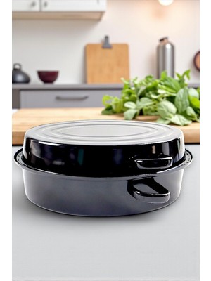 İnci Emaye 36,5 cm Emaye Midye Tencere, Servis, Yemek, Kamp, Piknik, Çeyiz, 9500 ml