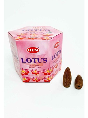 Neonova 10 Adet Geri Akış Backflow Şelale Tütsü Konisi Tütsü Back Lotus Çiçeği Kokulu