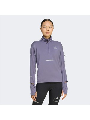 adidas Adi365 Running Climawarm+ Kadın Mor Koşu Sweatshirt.-