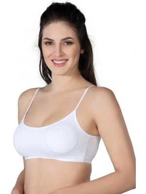 Hace Bazaar Marsilyan™ Beyaz Mı  1425 Modal Cotton Pedli Büstiyer