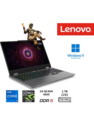 Lenovo loq Intel Core I7 13650HX 64GB 1tb SSD RTX5050 W11 Pro 15.6" 83JE00JPTR Duddi