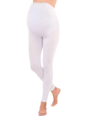 Hace Bazaar Marsilyan™ Beyaz Mı  1433 Modal Cotton Hamile Tayt