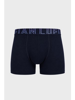 Lufian Zeg Erkek Pamuklu Boxer Lacivert